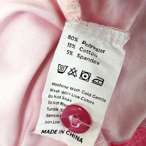 Hawaiian Style Pink Floral MuMu Dress Robe UDFORSK XL EUC - Picture 8 of 10